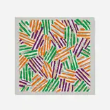 Jasper Johns, Untitled, 1977, screenprint in colors on Patapar printing parchment
