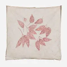 Lee Godie, Untitled (Pillow), ballpoint pen and paint on stuffed and sewn canvas pillow
