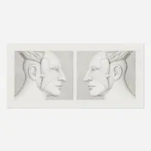 Robert Lostutter, Lepanthes Reflected, 2001, graphite on matboard