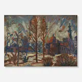 Emil Armin, Jackson Park, 1924, oil on wood