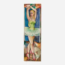 Fred Jones, Ballerina, watercolor and pencil on paper
