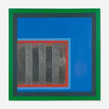 Ralph Arnold, Untitled, 1969, acrylic on board with collage