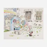 Seymour Rosofsky, Untitled, mixed media on paper