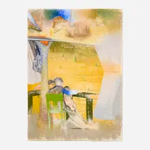 Irving Petlin, The Family, 1983, pastel on paper