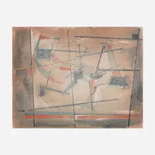 The Swing by Paul Wieghardt, 1944, mixed media on paper, sold Dec 2025