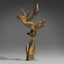 Richard Hunt, Growth and Flight, 2005, bronze