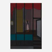 Margo Hoff, Gypsy in the Window, 1946, oil on Masonite