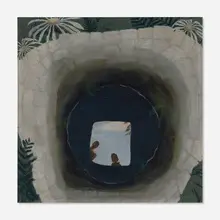 Margo Hoff, The Well, 1942, oil on Masonite