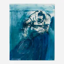 Leon Golub, Exhumed, 2002, mixed media on paper