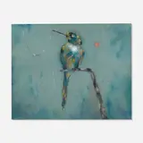 Karl Priebe, Jacamar in Tobago, 1962, watercolor and gouache on paper