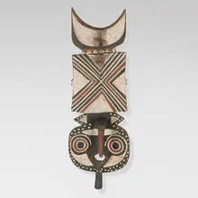 Bwa, Nwantantay plank mask, carved and painted wood