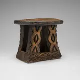 Bamileke, Stool, carved wood