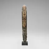 Middle or East Sepik, Shield, carved and painted wood