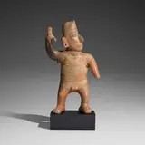 Colima, Comala style standing warrior, earthenware
