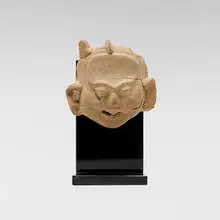 Veracruz, Sonriente head fragment, ceramic