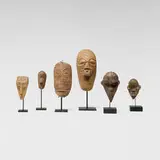 African, Collection of six passport masks