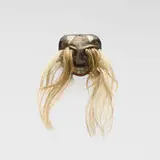 Mayo, Pascola mask, carved and painted wood, hair