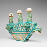 John Patrick Kelantumama, Turtle Boat, c. 2001, painted earthenware