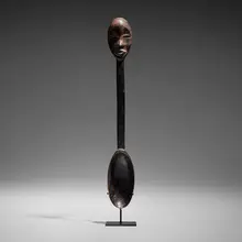 Dan, Spoon with Janus head, carved wood