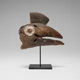 Chokwe, Bird mask, carved and painted wood