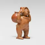 Colima, Comala style standing bowl bearer, earthenware
