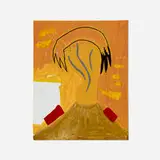 Tjorg Douglas Beer, Agonie/Zentralorgan #2, 2005-06, paint, duct tape and cloth tape on canvas board