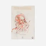 David Godbold, No, 2006, ink on tracing paper over found paper
