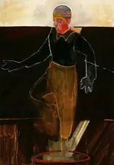 Jody Mussoff, Standing Figure, Oil and acrylic on canvas