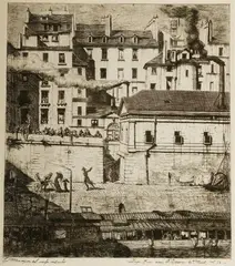 Charles Méryon, La Morgue, Etching