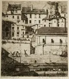 Charles Méryon, La Morgue, Etching