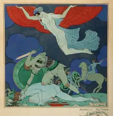 Georges Barbier, Aggressus Ressurgo, Etching and aquatint