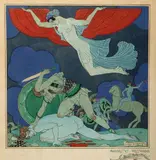 Georges Barbier, Aggressus Ressurgo, Etching and aquatint