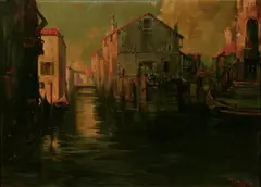 Davis F. Schwartz, Venice, Oil on canvas