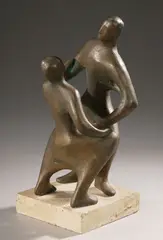 Elizabeth Model, Untitled, TWO FIGURES DANCING, bronze