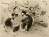 Marc Chagall, Dead Souls, Lithograph