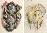 Margaret Fisher, Untitled No, Gouache and ink on paper