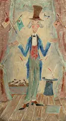 Bernice Cross, The Magician, Oil on canvas