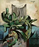 Richard Kidwell Miller, Cactus, Oil on canvas