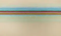 Hilda Thorpe, Untitled, BLUE DIVIDE, signed, dated and titled on reverse, "Hilda Thorpe '76 Blue Divide." Acrylic on canvas