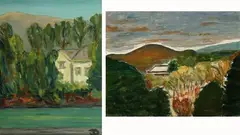 House and Trees by Duncan Phillips, Oil on canvas, sold Sep 2003
