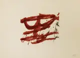 Untitled Abstract by Antoni Tàpies, Lithograph, offered Sep 2003