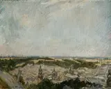 Vaszary János, View of Lemberg [Ukraine], Oil on canvas