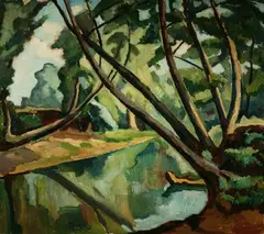 Edgar Nye, The C and O Canal, Oil on canvas