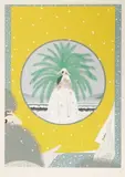 Romain de Tirtoff Erte, Tropical beauty, Color lithograph