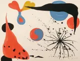 Alexander Calder, Flies in the Spider Web, Color silkscreen