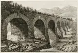 Dluigi Rossini, Veduta del Ponte di Nona, Etching