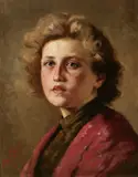 Martin F. Rau, Portrait, Oil on board