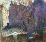 Yevgeny Kumankov, It's Warm Again, Pastel on paper