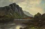 William Collins, River Landscape, Oil on board