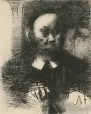 Jack Levine, Ashkenazi Ii, 1964, Etching and aquatint on paper - Plate: 9 1/2 in. x 7 3/4 in